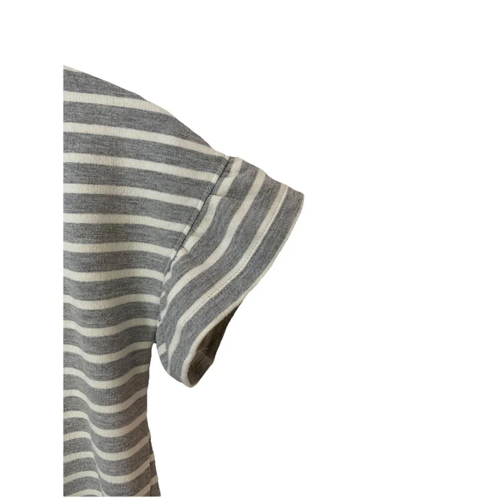 Gymboree Sweatshirt Dress Girls 7/8 (M) SO SOFT Ruffle Cap Sleeve Striped Hooded